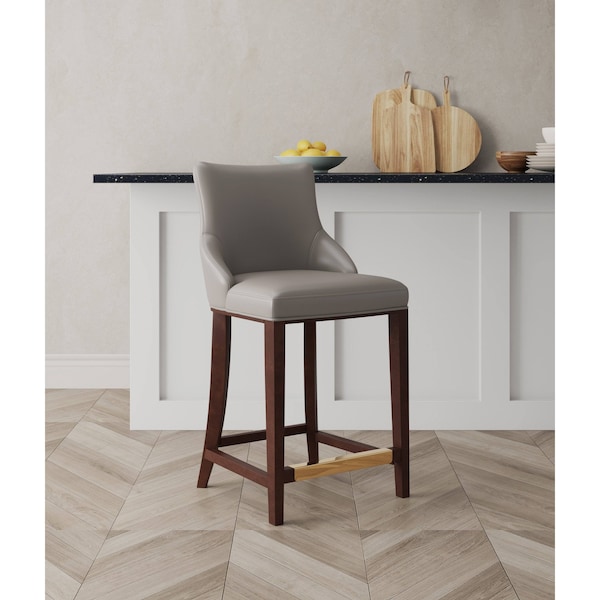 Manhattan Comfort Shubert Counter Stool in Dark Taupe CS016-DT - main